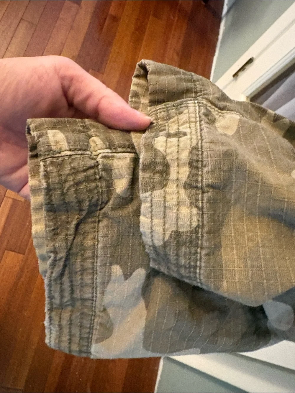 12S LANDS END IRON KNEE Kids Camo Cargo LINED Pants - Camouflage